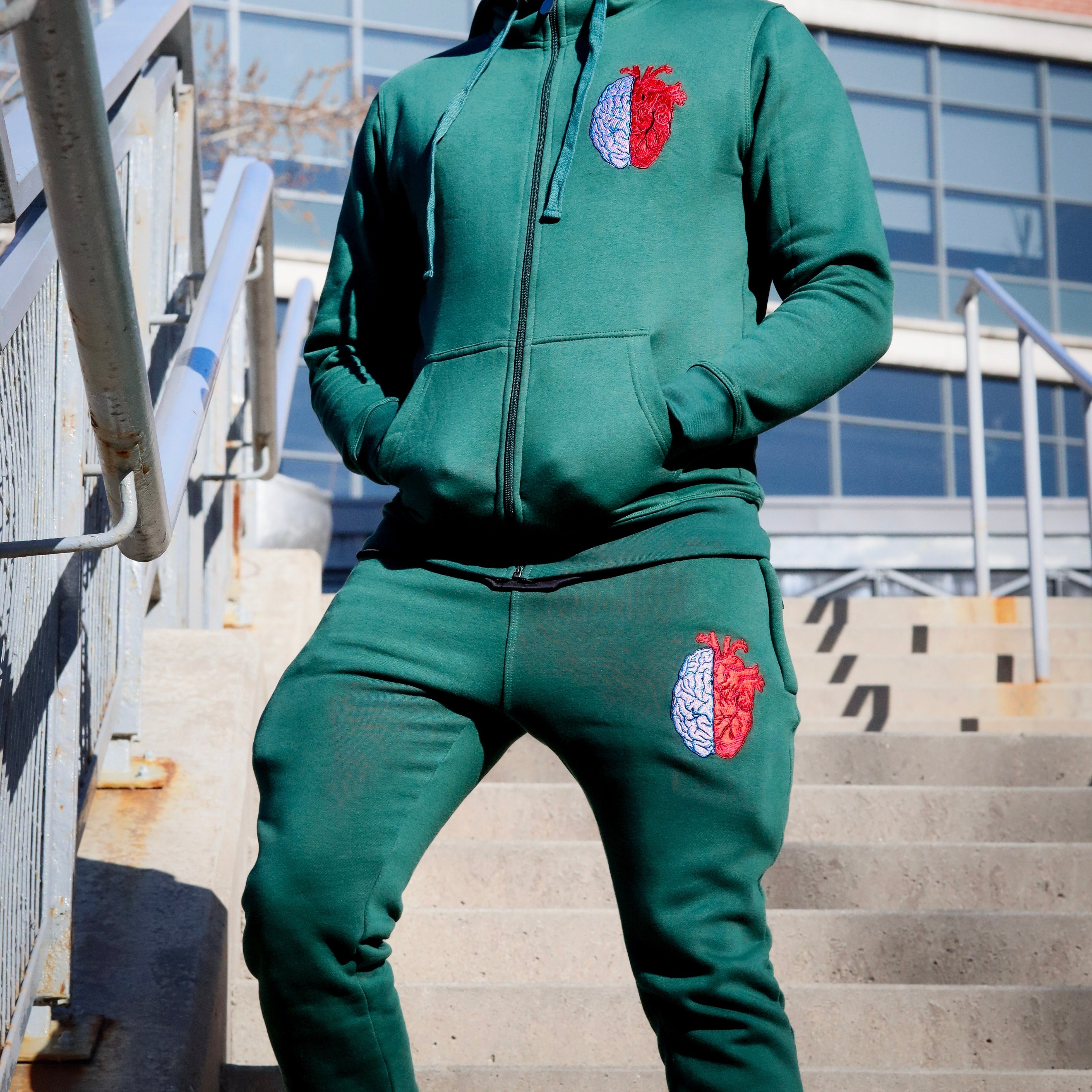 Forest 2024 green tracksuit