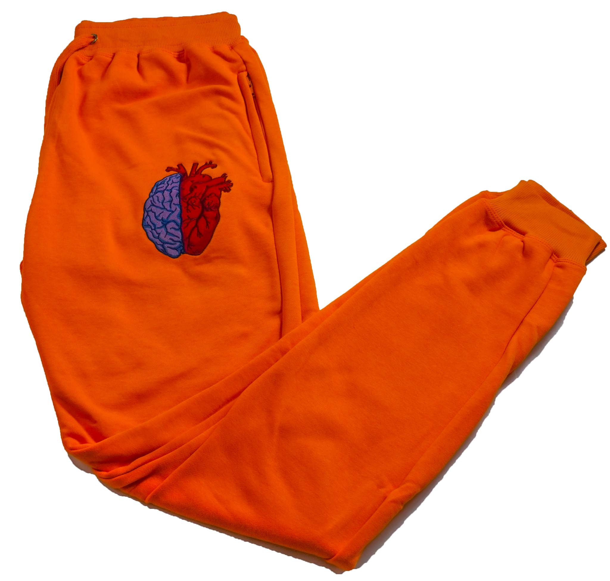 Folded Orange Attrutrait Sweatpants