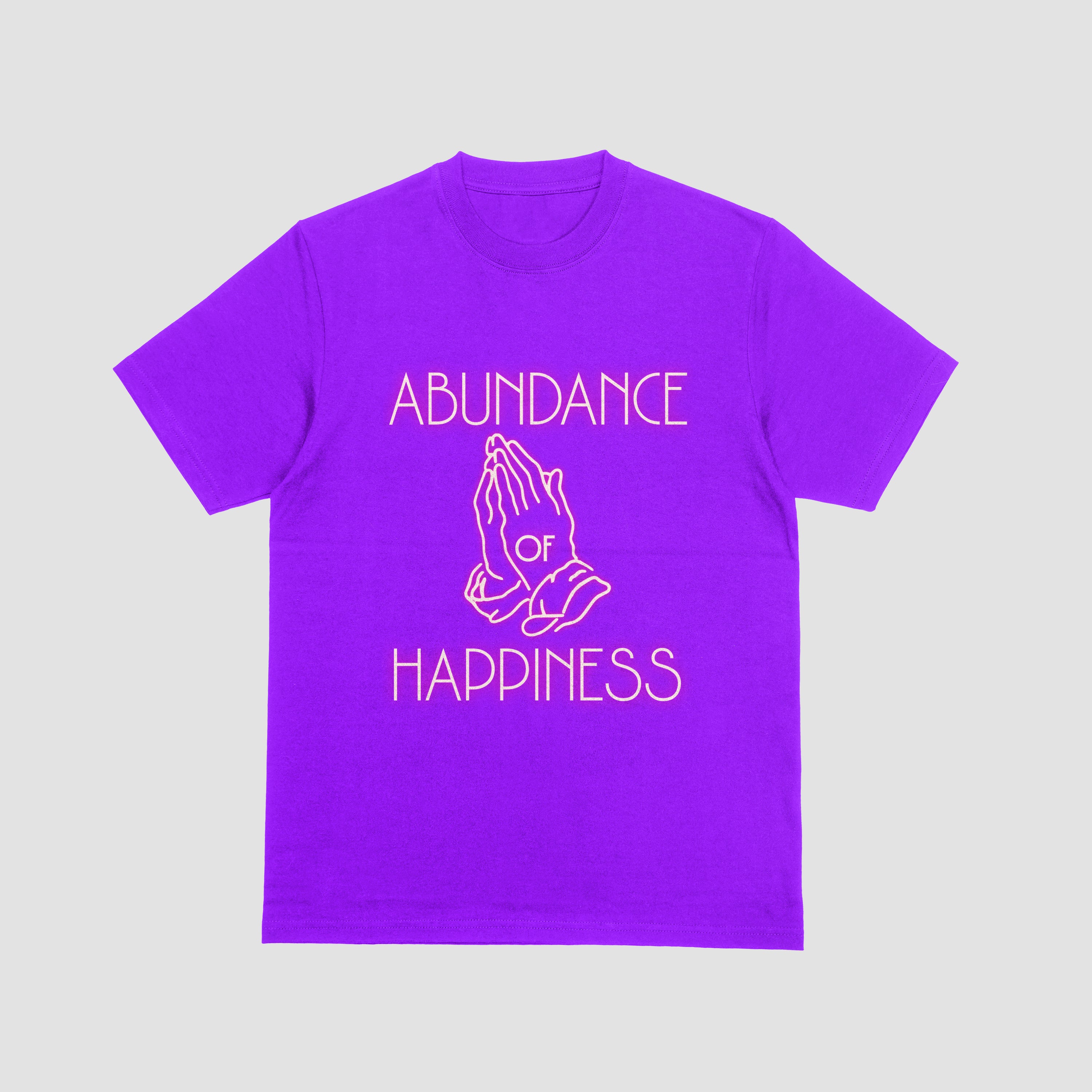 Abundance of Happiness Purple T-Shirt