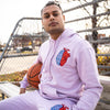 Comfy Half Heart, Half Brain Lavender Tracksuit Perfect for Streetwear!